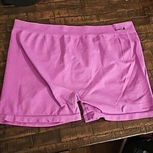 Bolle Fitted Light-weight Athletic Shorts, Pink Purple, Stretch, Size Large